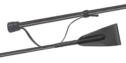 02022 Leder umflochten, Lederknopf, Schieb-Handlasche, 60 cm