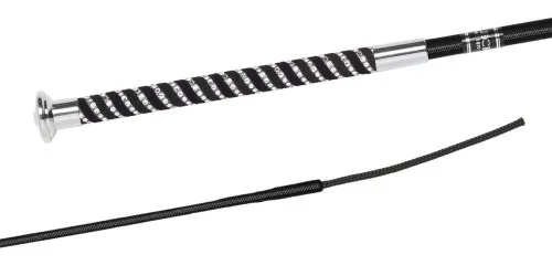 03040SD BRILLIANCE, Nylongespinst fein, Brilliance-Nubuk-Griff doppelt gewickelt, Pilzknopf mit Premium-Kristall