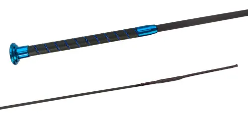 03724 SilkTouch BLUE Crystal, Fiberglas mit SilkTouch-Beschichtung, BLUE Crystal-Wickelgriff und -Beschläge