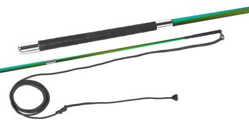 05674RB Eco-Carbon comp. Rainbow-Design 2-fach Telesk., Wickelg. Nylon-Schlag