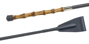 02045 Lacquered linen thread cover, Bamboo-grip, leather button cap