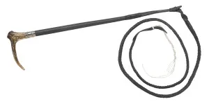 15008 Leder umnäht, mit echter Hirschhorn-Krücke