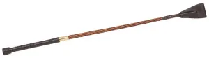 02029 Sulgenholz gedreht mit Ledergriff und Lederknopf, 60 cm